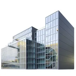 Building Modern Glass Composite Facade