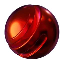 Iridescent Metal Red