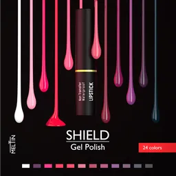 Liquid drops lipstick presentation