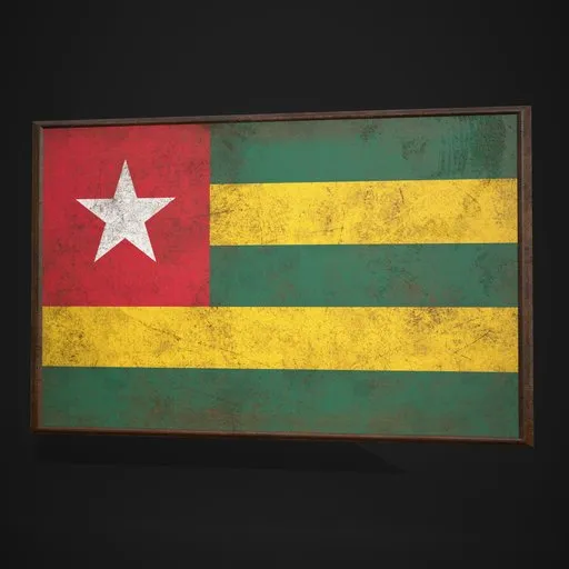 Togo Flag Picture Frame