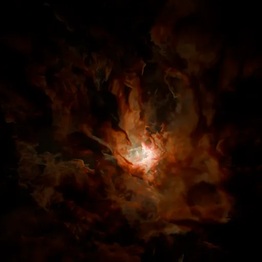 Volumetric Nebula Core Deep Space