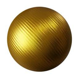 High-quality gold carbon fiber PBR material for 3D models in Blender, ideal for realistic fabric textures in designs.