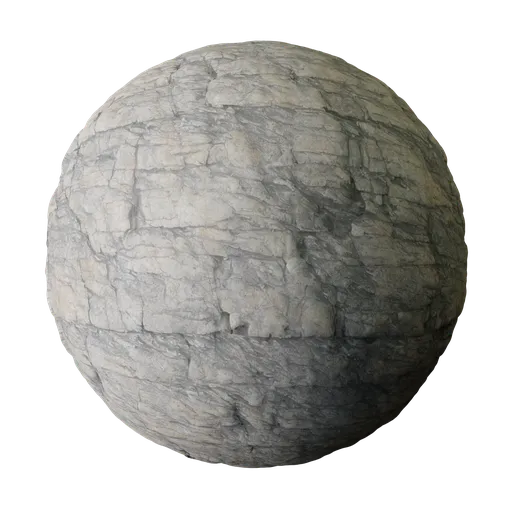 High-resolution 4K PBR rock texture for Blender 3D rendering.
