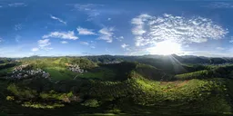 During the day, hills, fields, and woods