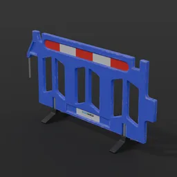 Blue Construction Barrier