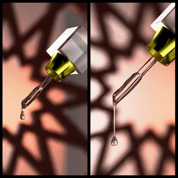 Attar perfume liquid dripping shot
