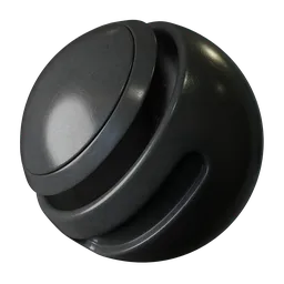 Scratched black metal