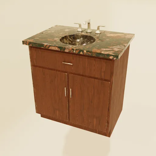 Bathroom Vanity Sink Table (4k)