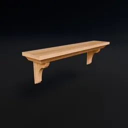 Decorative Wooden Wall Shelf