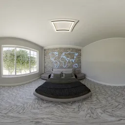 Modern Minimalist Bedroom HDRI FREE
