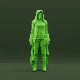 Futuristic Soldier Sci-Fi Armored