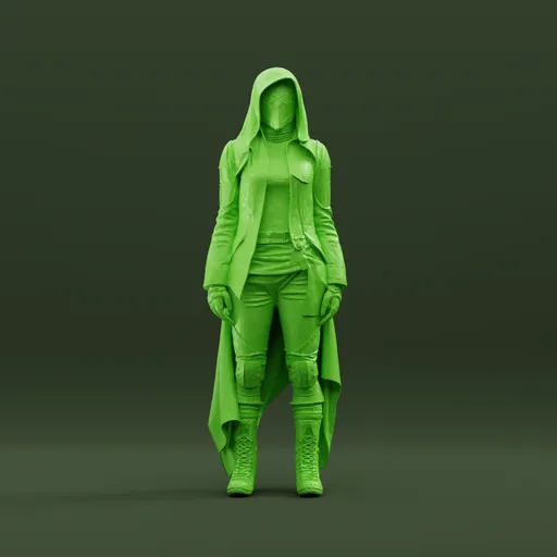 Futuristic Soldier Sci-Fi Armored