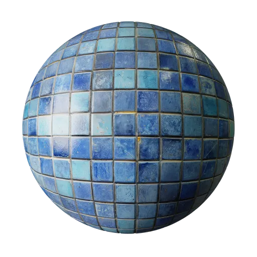 Old blue tiles