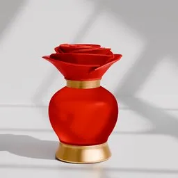 Gold Flower Vase