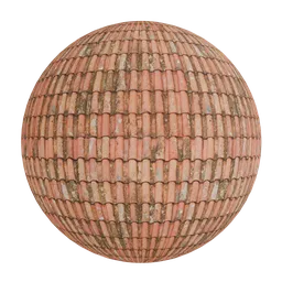 Weathered terracotta roof