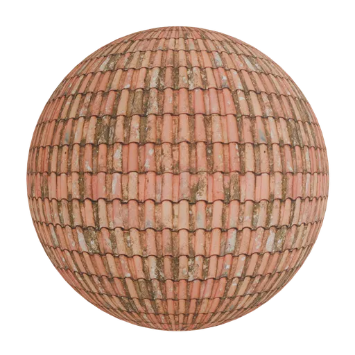 Weathered terracotta roof
