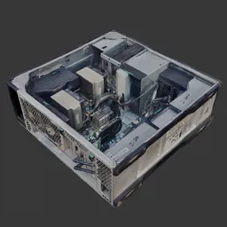 Open Workstation PC Interior