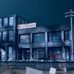 Cinematic City Night Scene
