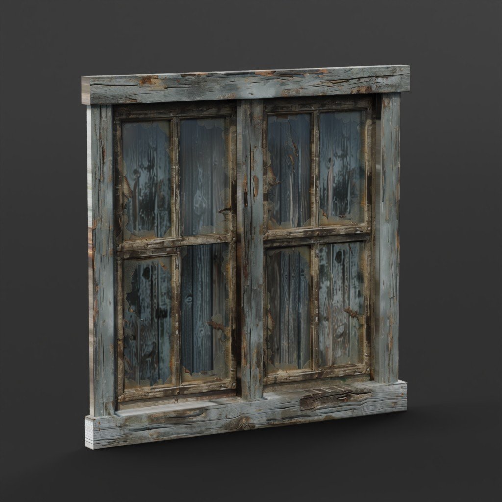 Old window - T - 87 | Windows models | BlenderKit