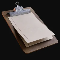 Vintage Wooden Clipboard