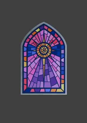 Church glass window style 12