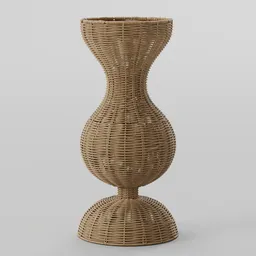 Rattan Table Vase
