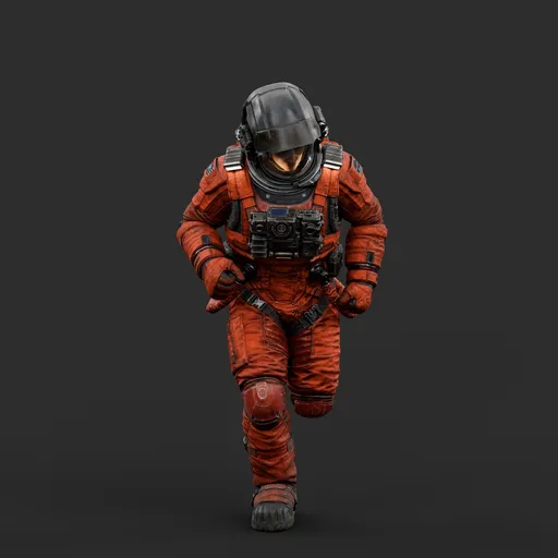 Astronaut Running  Pose