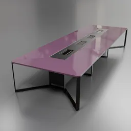 Conference table 16 seats purple