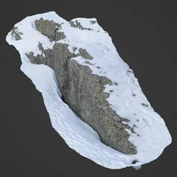 Snow Covered Rocks on Mountain 4