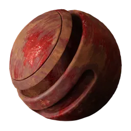 Red Rusted Metal