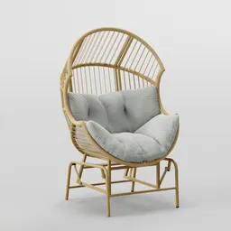 Rattan glider chair