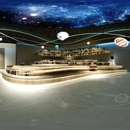 Galaxy Theme Library Hall