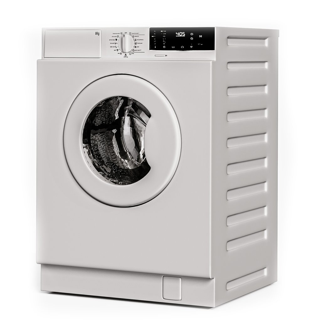 BlenderKit Download the FREE TVÄTTAD Integrated washing machine model