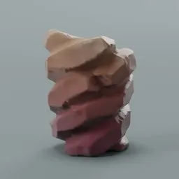 Stylized rock formation vase