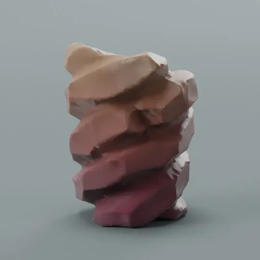 Stylized rock formation vase