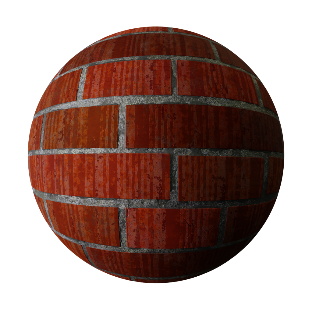 BlenderKit | Download The FREE Stylised Brick Wall Material