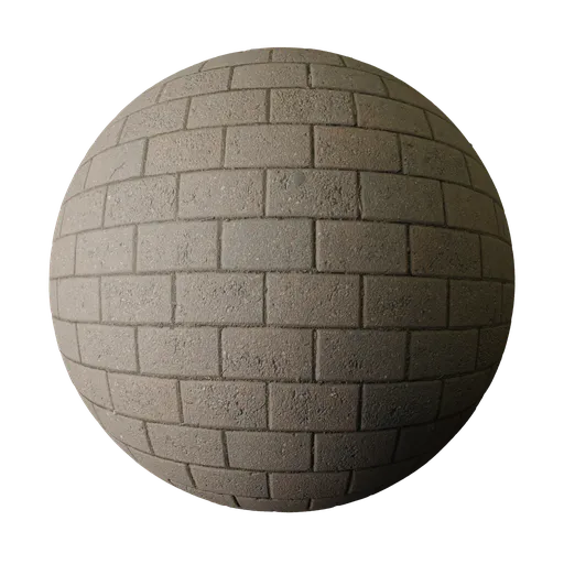 Dusty Brown Brick Paving