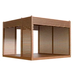 Modern Slatted Pavilion