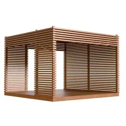Modern Slatted Pavilion