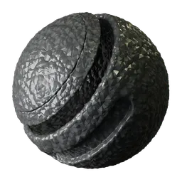 Grey crystal plastic