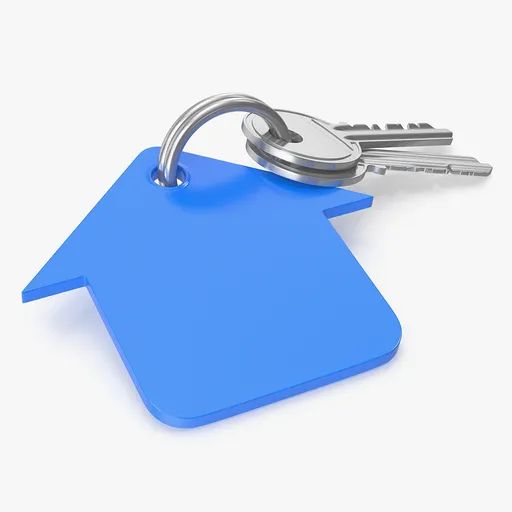 Home Shape Keychain