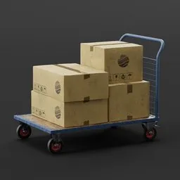 Trolley with Boxes