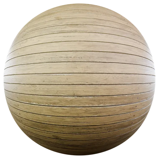 Wooden planks with nails