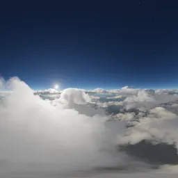 In the Clouds with Mountains