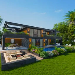 Stylish Pool Villa