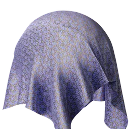 Blue silk brocade