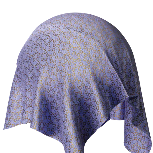 Blue silk brocade
