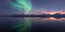 Night Sky Aurora Sunset