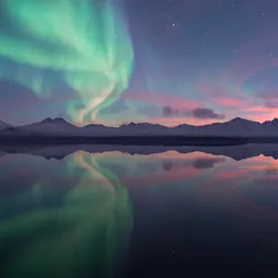 Night Sky Aurora Sunset