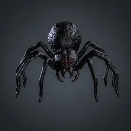 Broodmother Spider Rigged Game Ready